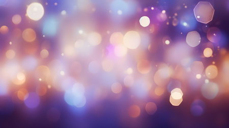 Festive Christmas background. Elegant abstract background with bokeh defocused lights and starsの素材