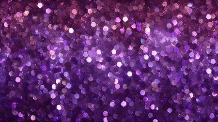 Purple bokeh lights background. Festive abstract background.の素材