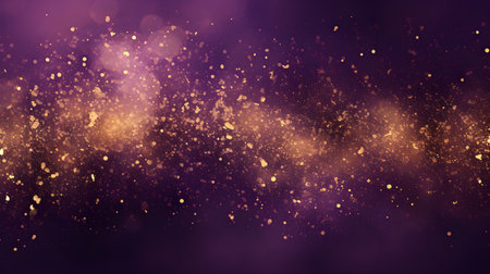 luxury abstract purple and golden glitter illustration backgroundの素材