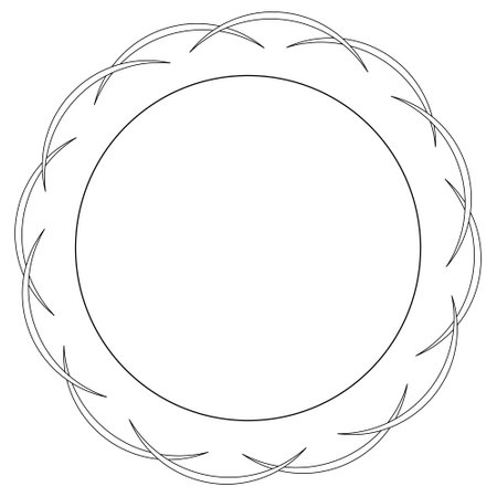 A fun and engaging coloring page featuring a sunburst design with rays in the shape of arcs. Perfect for kids to enjoy a healthy and creative activityのイラスト素材