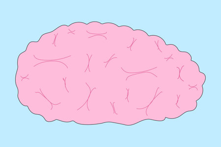 A pink cartoon brain illustration perfect for Halloween designs, decorations, and spooky themes....
