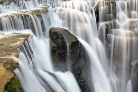 Part of the Shifen waterfallsの写真素材