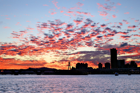 Fire sky in the dadaochengの写真素材