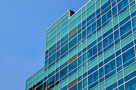 Cityscape of the business building