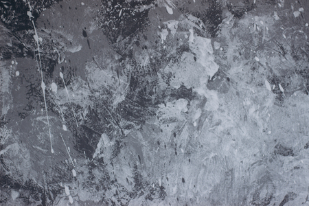 Background and texture of cement. The smooth plastered wall is painted grey.の写真素材
