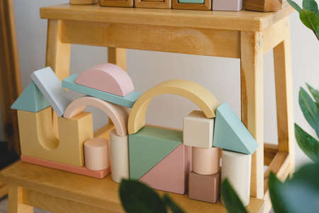 Childrens toys made of natural material. Zero waste.