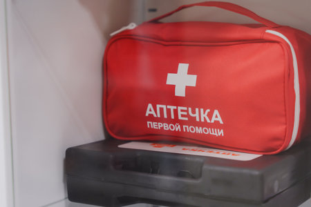 First aid kit.の写真素材