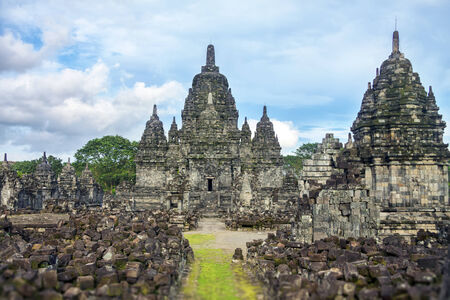 Prambanan temple ruinsの写真素材