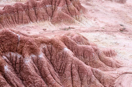 Amazing sandstone terrain of a desertの写真素材
