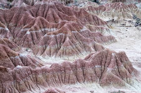 Unreal sandstone terrain of a desertの写真素材