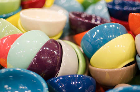 Numerous tiny tea cups