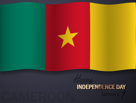 Illustration for Independence Day of Cameroon.のイラスト素材