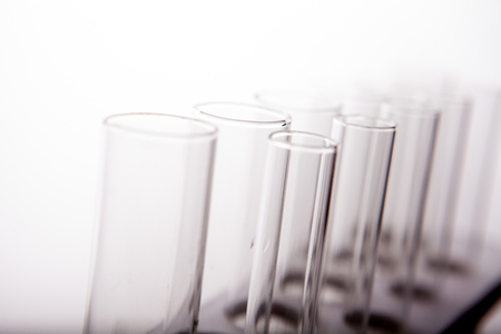 Refinery Laboratory Lab Tube, white backgroundの写真素材