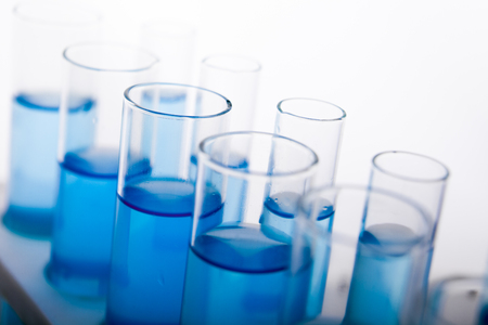 Refinery Laboratory Lab Tube, white backgroundの写真素材