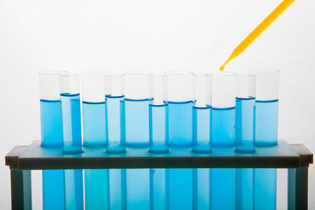 Refinery Laboratory Lab Tube, white の写真素材