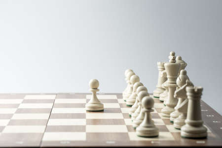 Chess figure, business concept strategy, leadership, team and successの写真素材