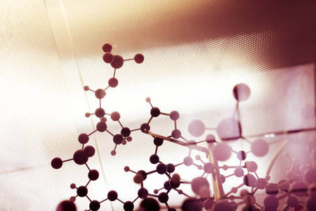 Science Molecule DNA Model Structure, business teamwork conceptの写真素材