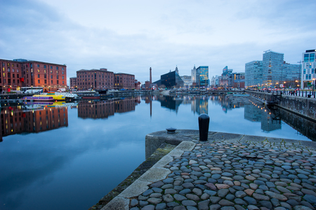 Liverpool, Albert Dock, England, UKのeditorial素材