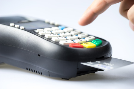 Credit & debit card password paymentの写真素材