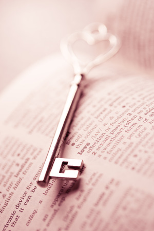 Valentine day, Key lock love conceptの写真素材