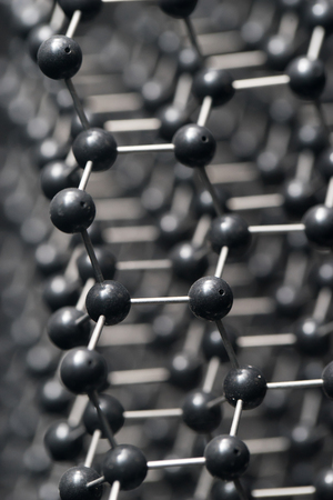 Molecular, DNA and atom model in science research labの写真素材