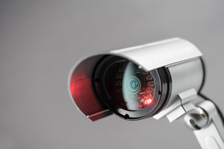 Security CCTV camera in office buildingの写真素材