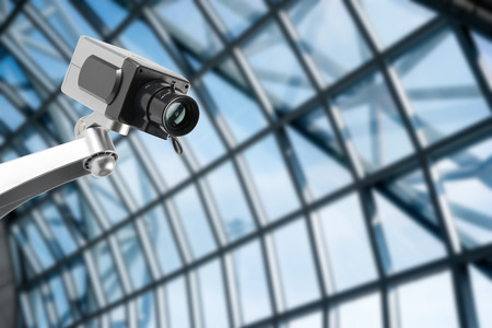 Security CCTV camera in office building