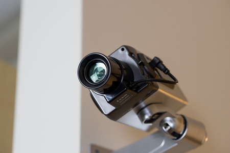Security CCTV camera in office building