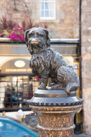 EDINBURGH, statue of Greyfriars Bobbyの写真素材