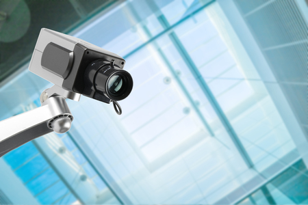 Security CCTV camera in office building