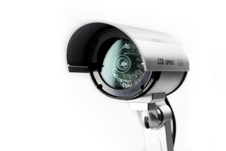 Security CCTV camera in office buildingの写真素材