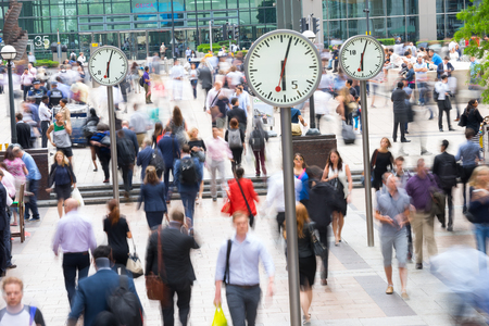LONDON, ENGLAND - JULY 10, 2015: Canary Wharf is the London business zone & Financial District. Canary Wharf is a station on the Jubilee Line, between Canada Water and North Greenwich.のeditorial素材