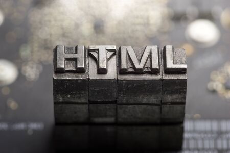 HTML Internet www. website design & .com iconの写真素材