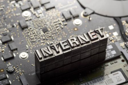 Internet www. website design & .com iconの写真素材