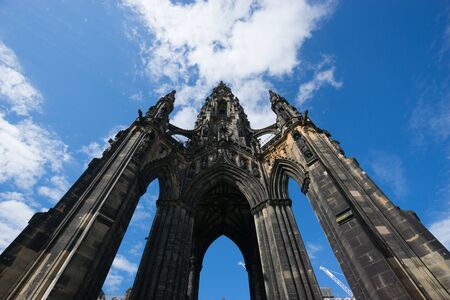 Walter Scott's monument. Edinburgh. Scotland. UK.の写真素材