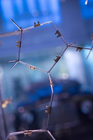 The first DNA & molecule plate modelの写真素材