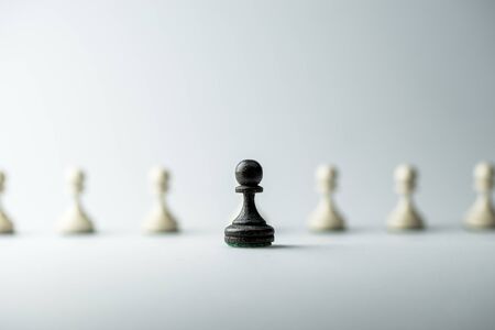 Chess figure, business concept strategy, leadership, team and successの写真素材