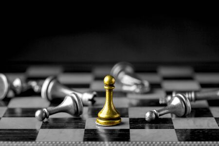 Chess business concept, leader & success