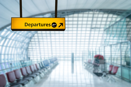 Airport sign deporture and arrival boardの写真素材