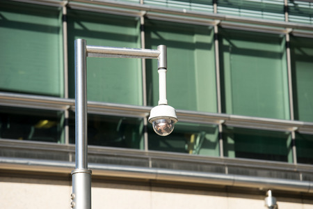 Security, CCTV camera in the office buildingの写真素材