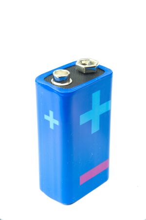 AA Battery on white backgroundの写真素材
