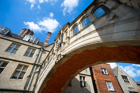 bridge of sighs, university of Oxford, UKの写真素材
