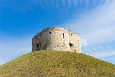 Cliffords Tower in York, England UKのeditorial素材