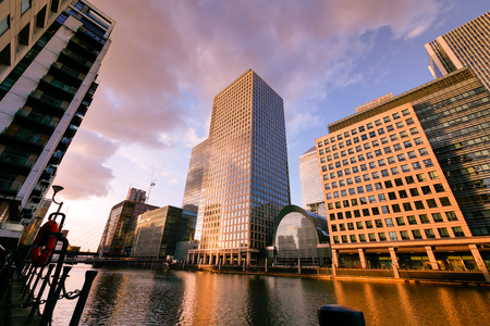 London office building skyscraper, working & meetingの写真素材