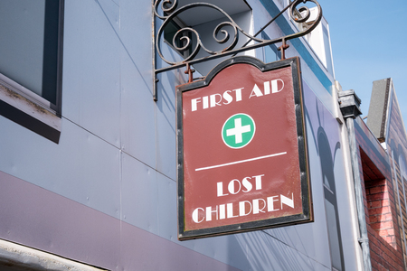 First aid and lost children officeのeditorial素材
