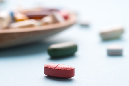 Medicine, tablet, vitamin and drug in various shape