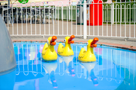 SOUTHAMPTON, ENGLAND, 14 JULY 2018: The Peppa Pig World is in Paultons Park located in Romsey, Hampshire, England. This park has around 70 attractions and rides.のeditorial素材