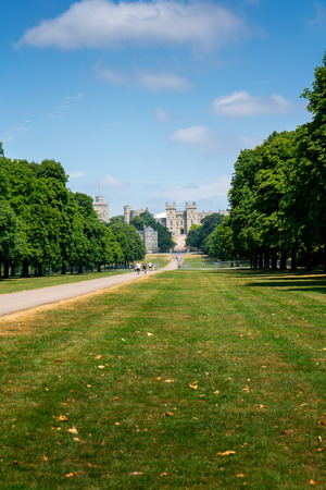 Long walk in Windsor castle, uk, london in summerのeditorial素材