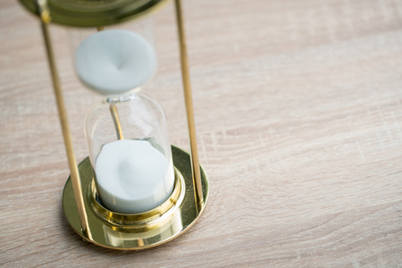 Sand clock, business time management concept