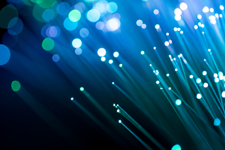 Fiber optics, abstract & blur backgroundの写真素材